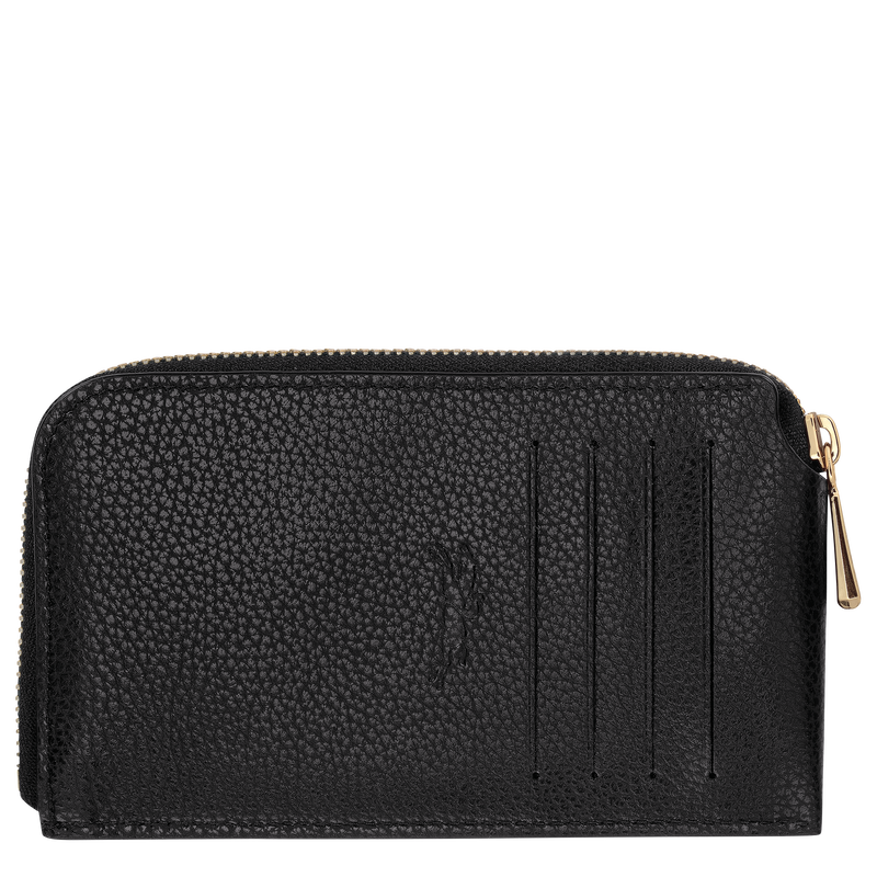 Le Foulonn&eacute; Card holder , Black - Leather  - View 2 of 2