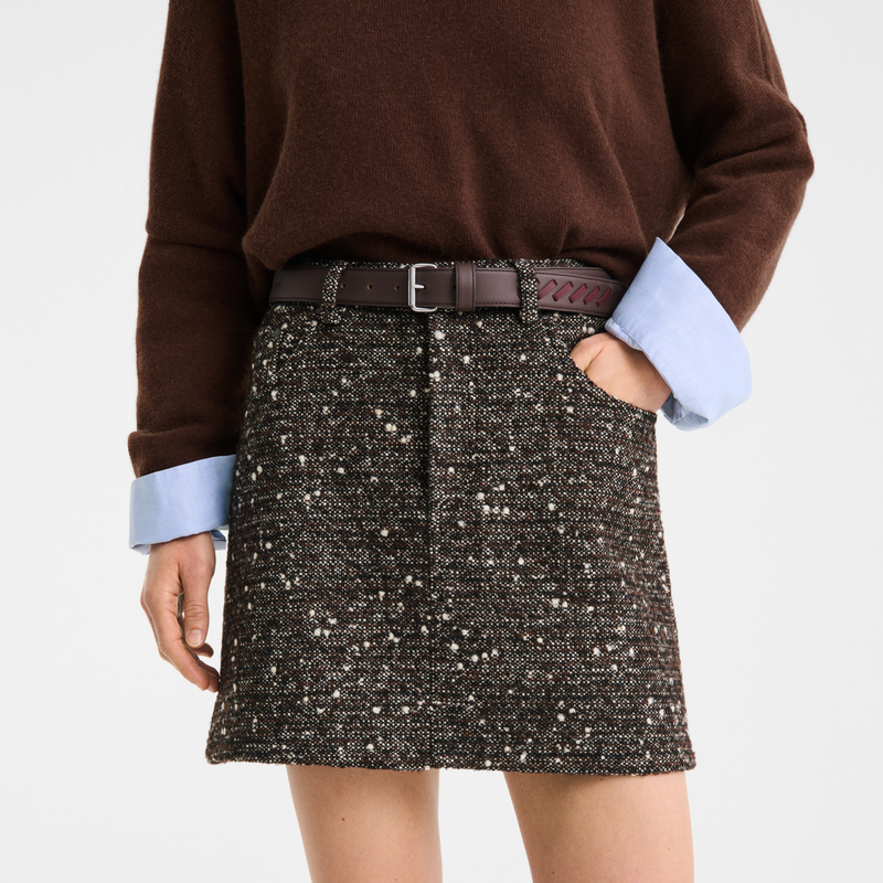 Skirt , Mocha - Tweed  - View 2 of  3