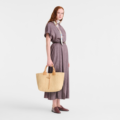 Le Roseau L Tote bag , Vegetal - Canvas