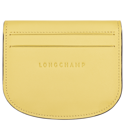 Le Pliage Xtra Card holder , Lime - Leather