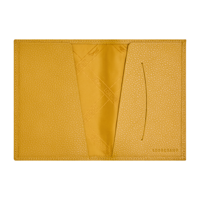 Le Foulonn&eacute; Passport cover, Nutmeg