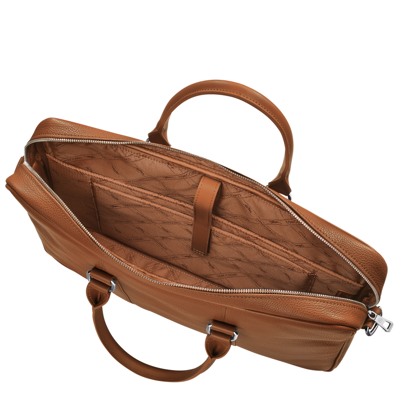 Aktentasche S Le Foulonn&eacute; , Leder - Caramel  - Ansicht 5 von 5