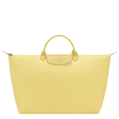 Le Pliage One L Travel bag , Lime - Recycled canvas