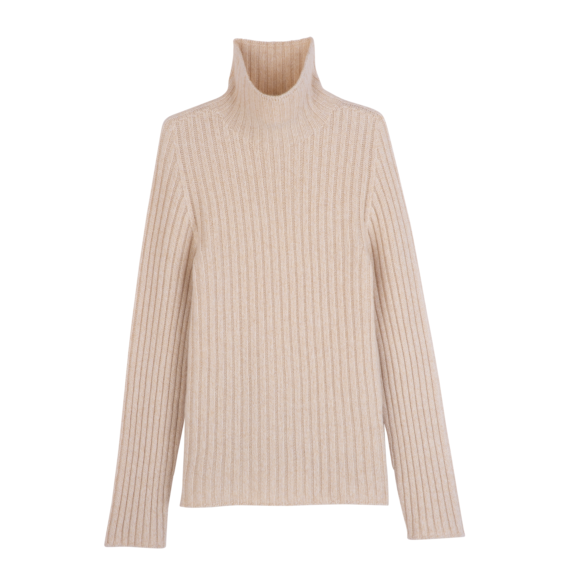 null High neck sweater, Ecru