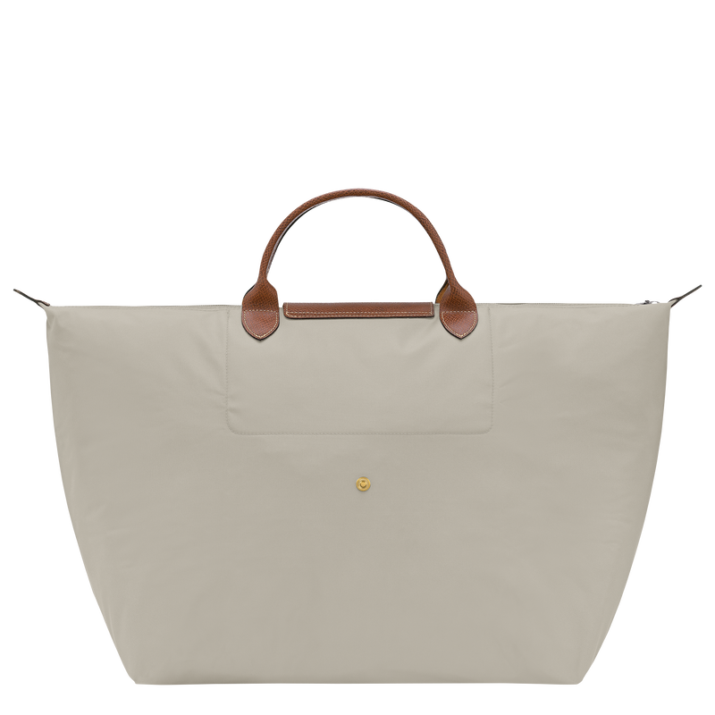 Le Pliage Original L Travel bag , Pebble - Recycled canvas  - View 4 of 7