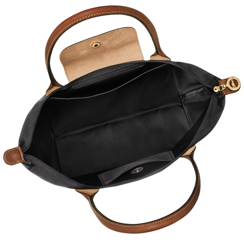 Sac cabas M Le Pliage Original , Toile recycl&eacute;e - Noir  - Vue 5 de 6