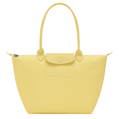 Le Pliage One L Tote bag , Lime - Recycled canvas