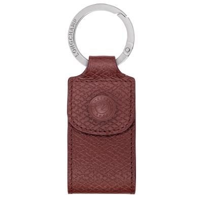 Le Pliage One Key ring , Burgundy - Leather