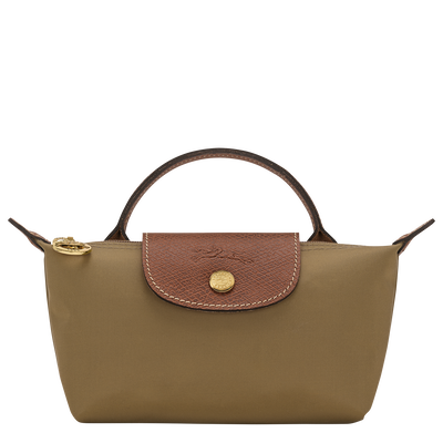 Le Pliage Original Pouch , Olive - Recycled canvas