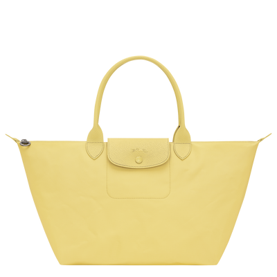 Le Pliage One L Handbag , Lime - Recycled canvas