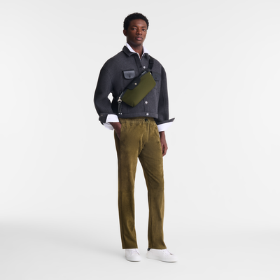 Le Pliage Energy M Belt bag , Khaki - Canvas
