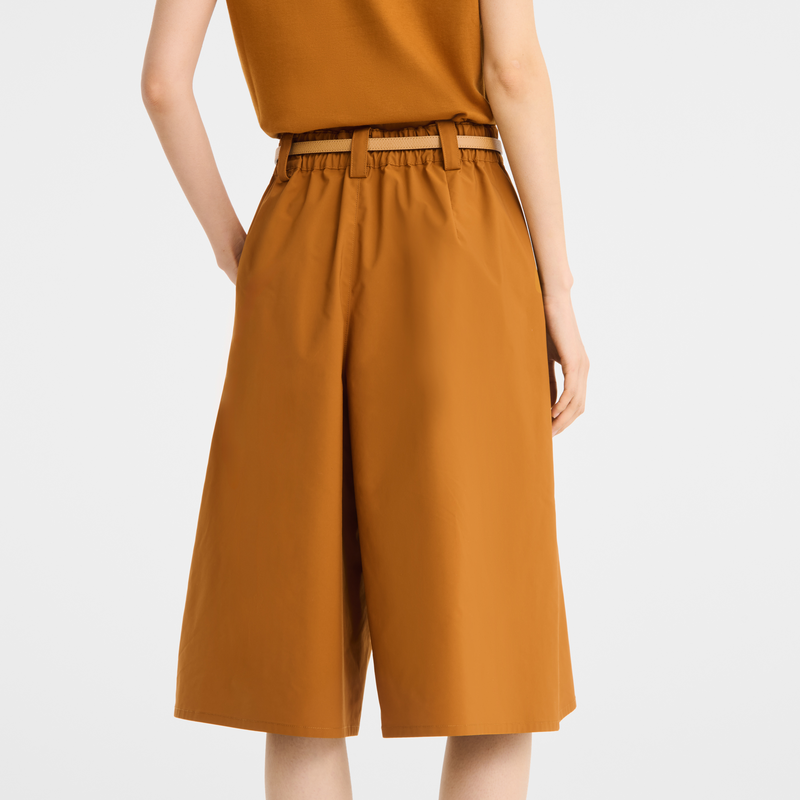 Shorts , Caramel - Technical poplin  - View 5 of  5