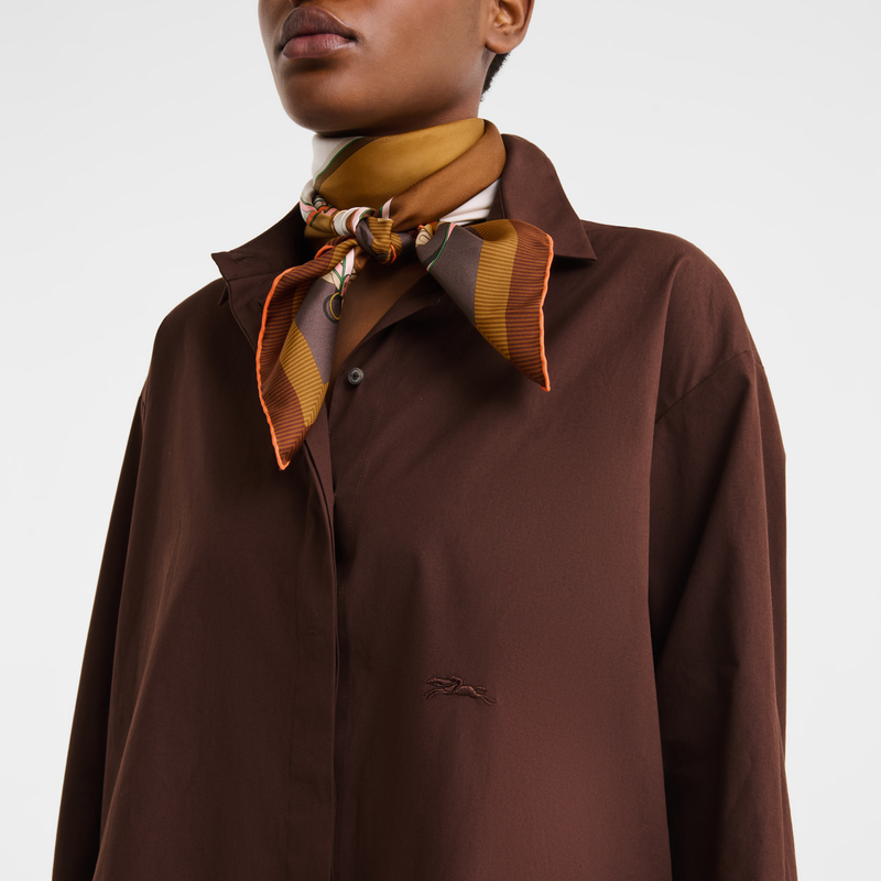 Shirt , Ebony - Cotton poplin  - View 4 of  5