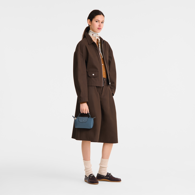Le Pliage One Pouch , Anthracite - Recycled canvas