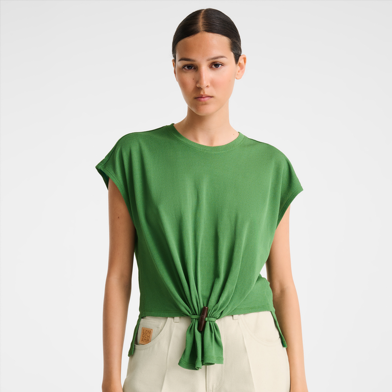 Top , Matcha - Crepe jersey  - View 3 of  4