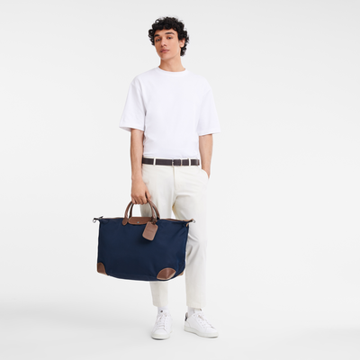 Boxford L Travel bag , Blue - Recycled canvas