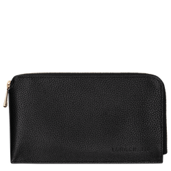 Le Foulonn&eacute; Pouch , Black - Leather