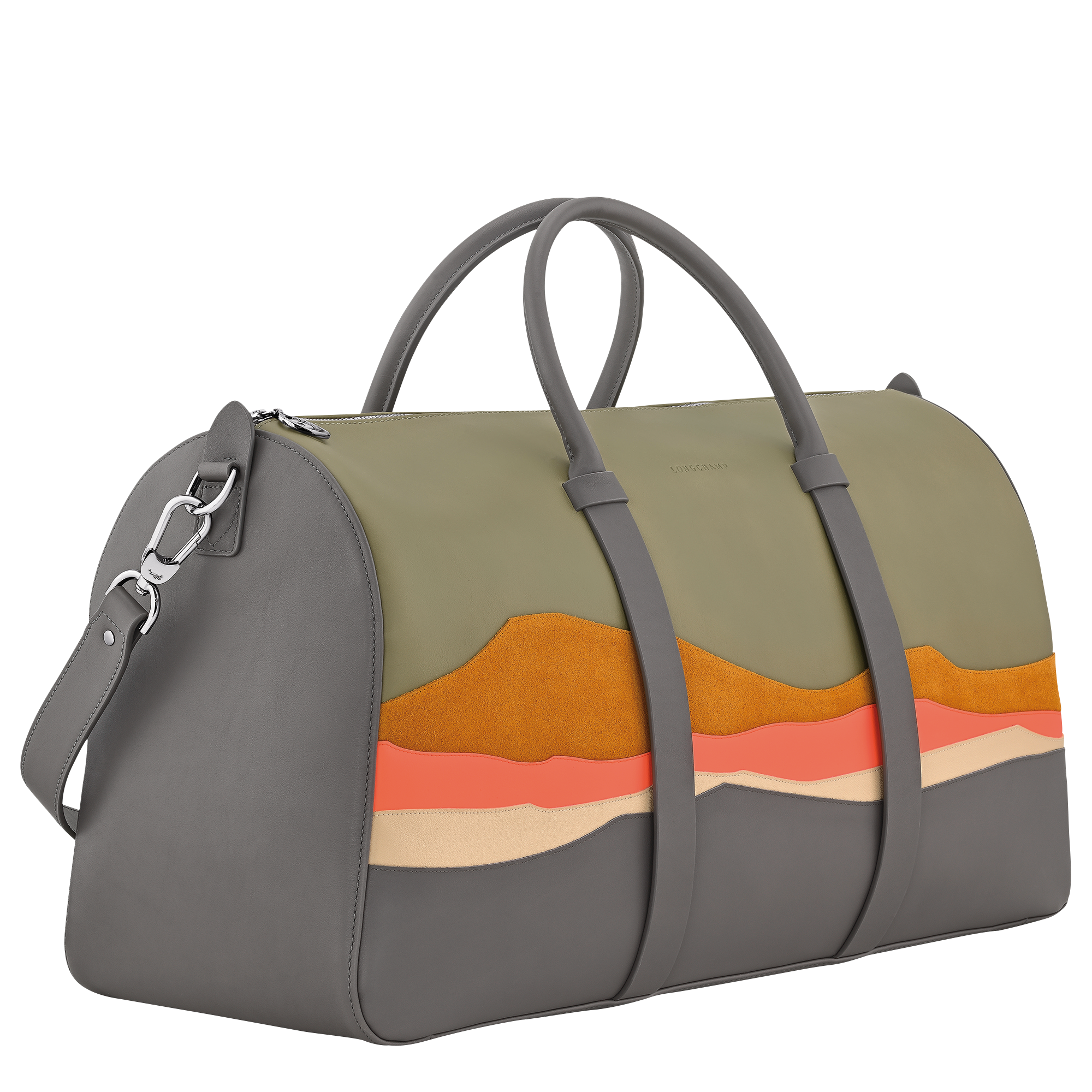 Caroline H&eacute;lain x Longchamp Travel bag S, Mineral