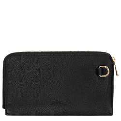 Le Foulonn&eacute; Pouch , Black - Leather