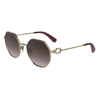 Sunglasses , Gold/Brown Pink - Metal