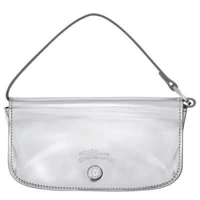 Le Roseau Eyewear case , Silver - Leather