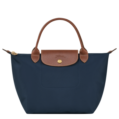 Le Pliage Original S Handbag , Navy - Recycled canvas
