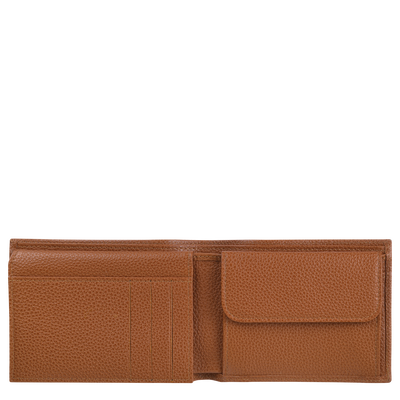 Le Foulonn&eacute; Wallet , Caramel - Leather
