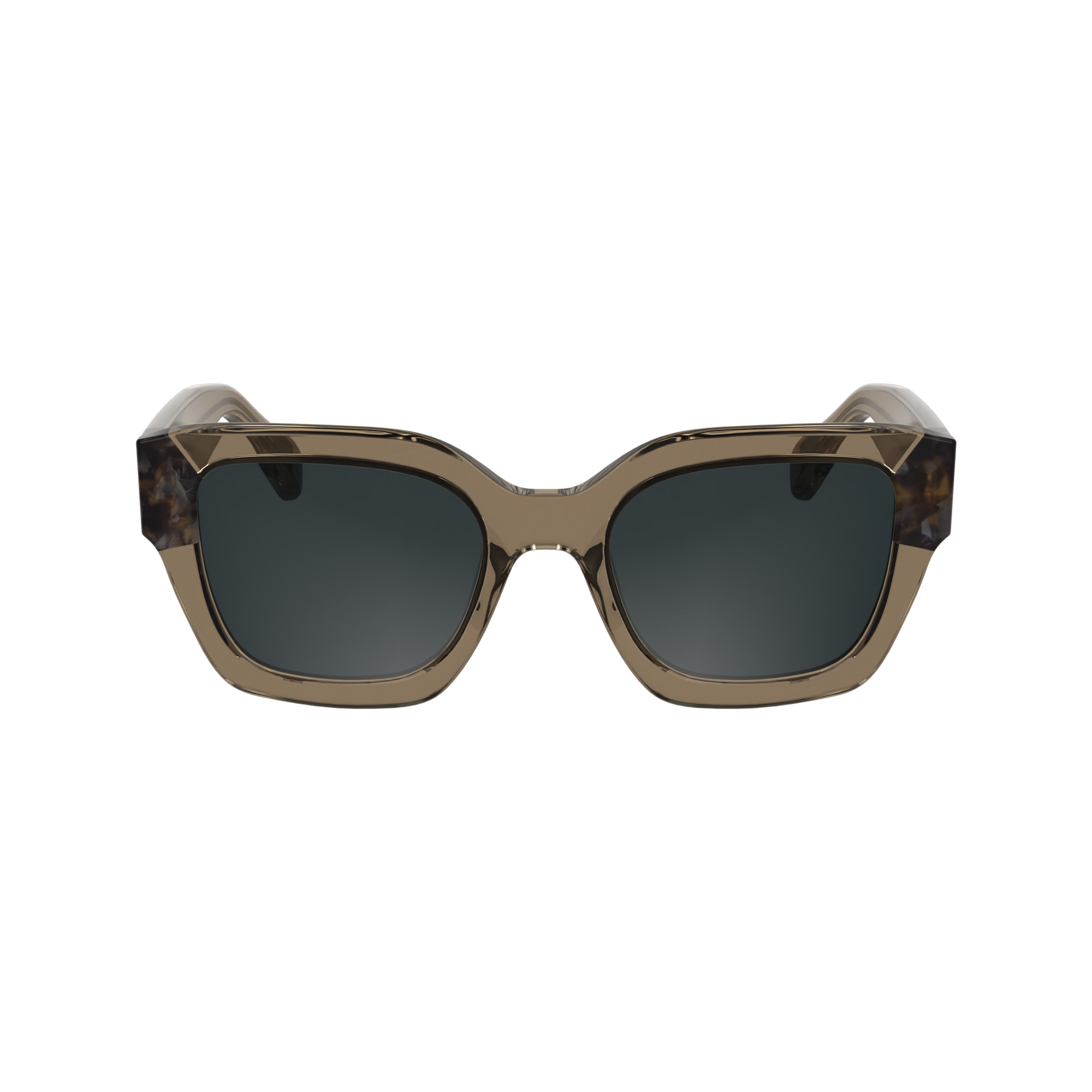 null Lunettes de soleil, Marron/Ecaille Marron