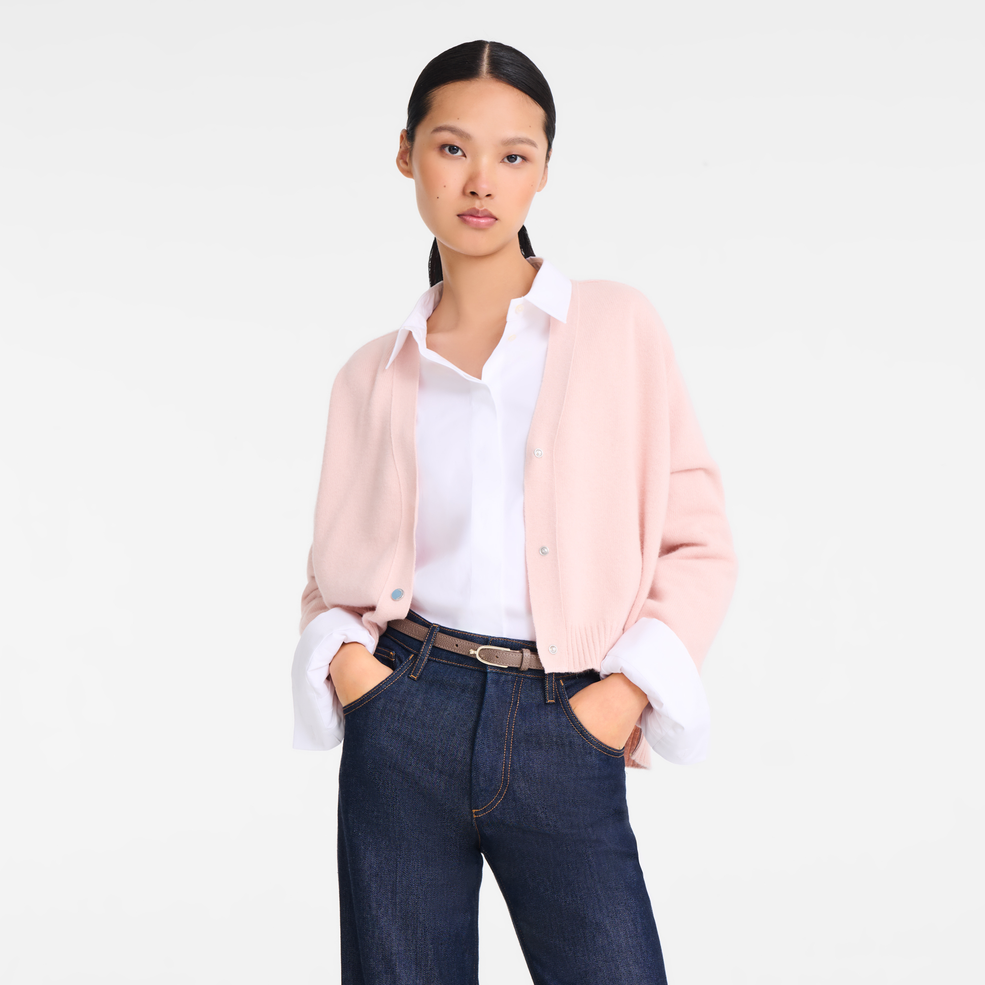 Le Foulonn&eacute; Ceinture femme, Taupe