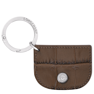 Re-Play Key ring , Coffee - Leather
