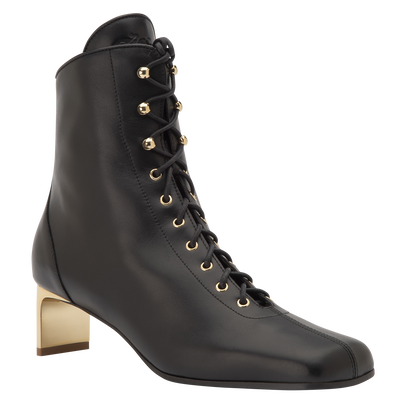 La Patineuse High heel low boots, Black