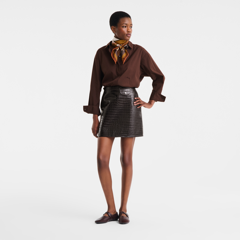 Shirt , Ebony - Cotton poplin  - View 2 of  5