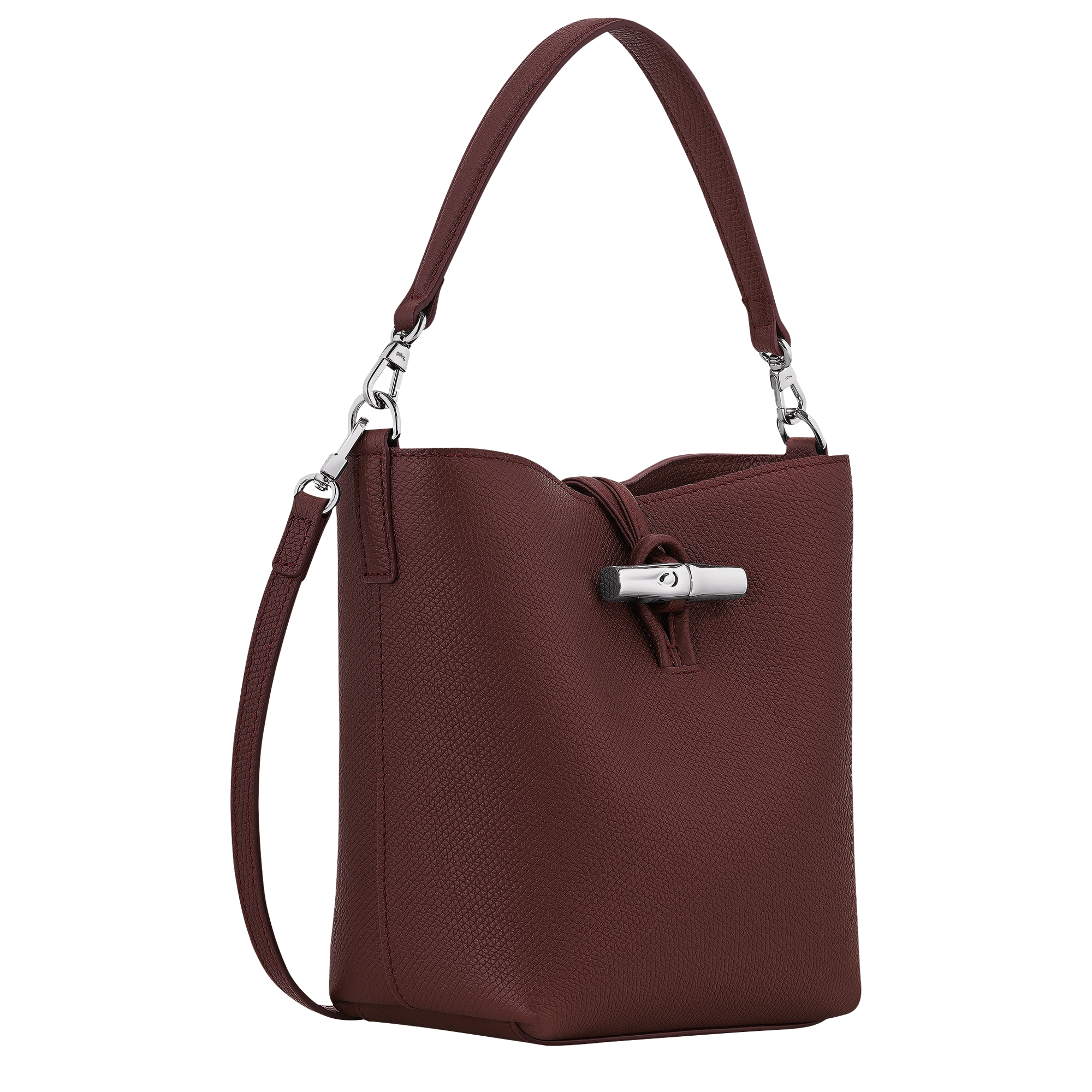 Le Roseau Bucket bag XS, Burgundy