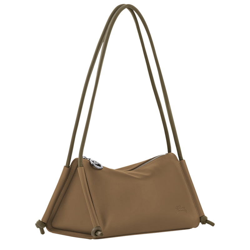 Le Pliage Xtra M Shoulder bag , Olive - Leather  - View 3 of 5