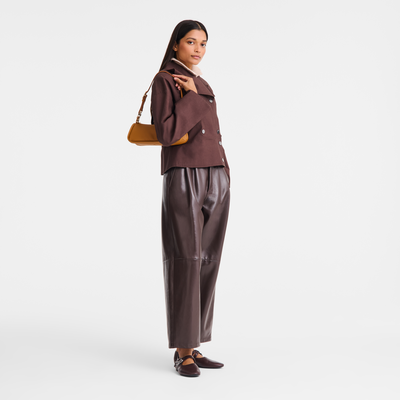 Looong M Shoulder bag , Caramel - Leather