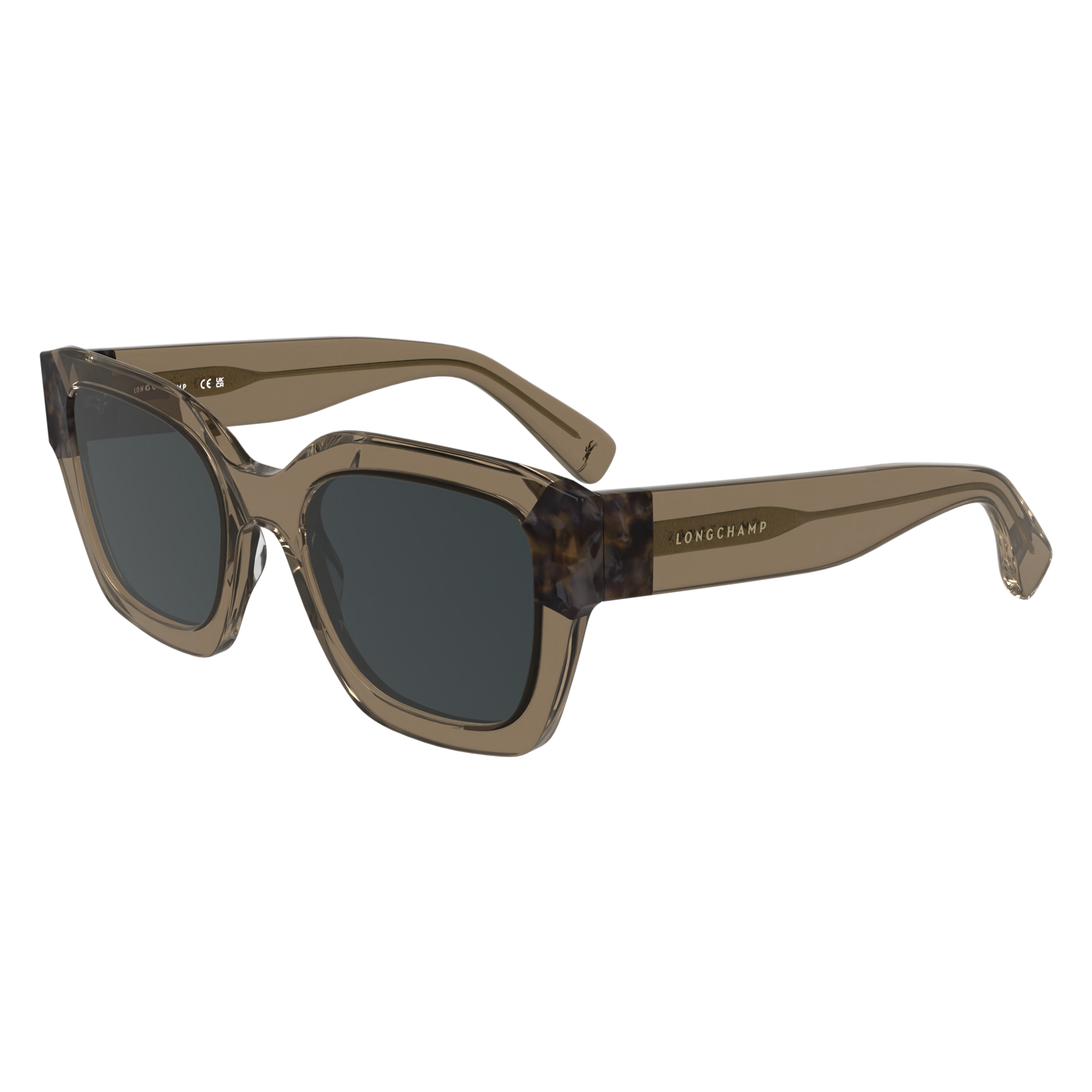 null Lunettes de soleil, Marron/Ecaille Marron