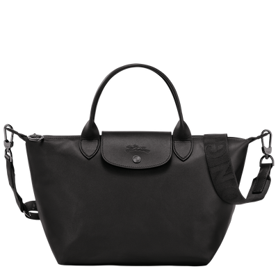 Le Pliage Xtra S Handbag , Black - Leather