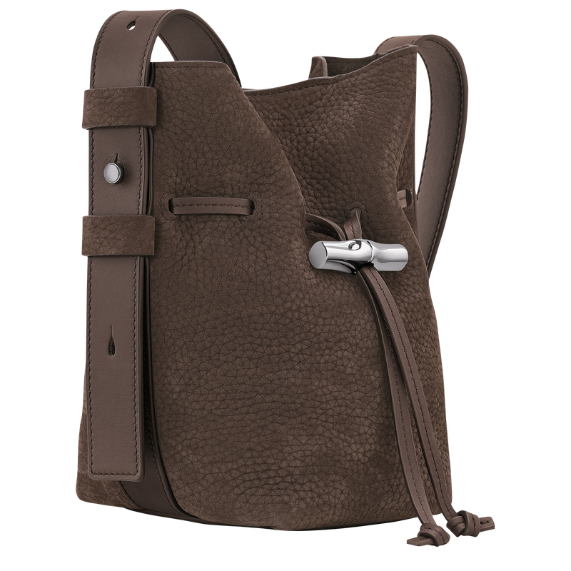 Le Roseau S Bucket bag , Mocha - Leather  - View 3 of  6